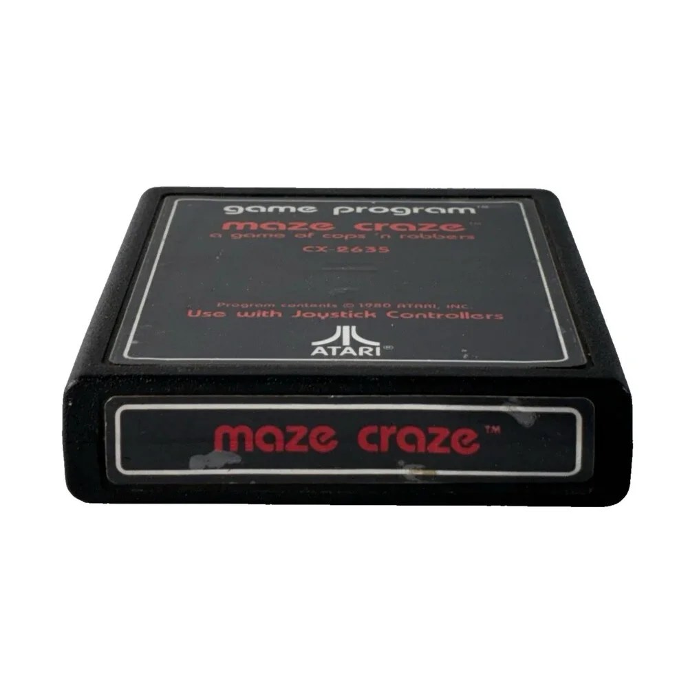 Atari 2600 Maze Craze: A Game of Cops 'n Robbers Vintage 1980 Game Cartridge